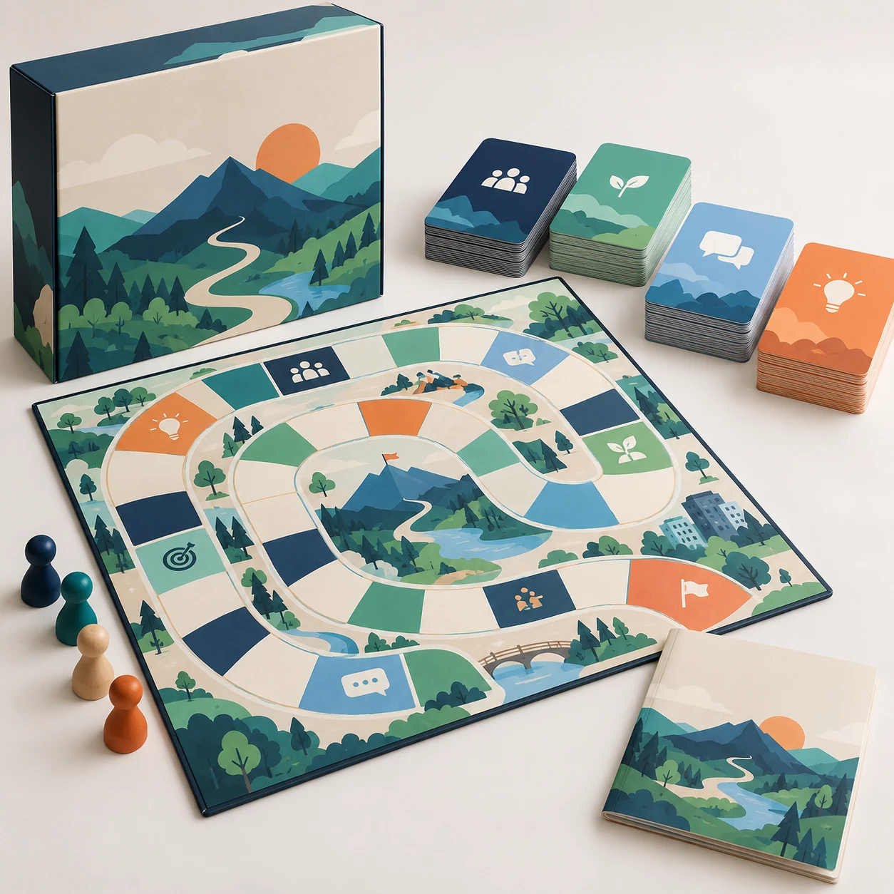 Onboarding-Spiel für Unternehmen – realistische KI-Visualisierung einer möglichen Ausführung