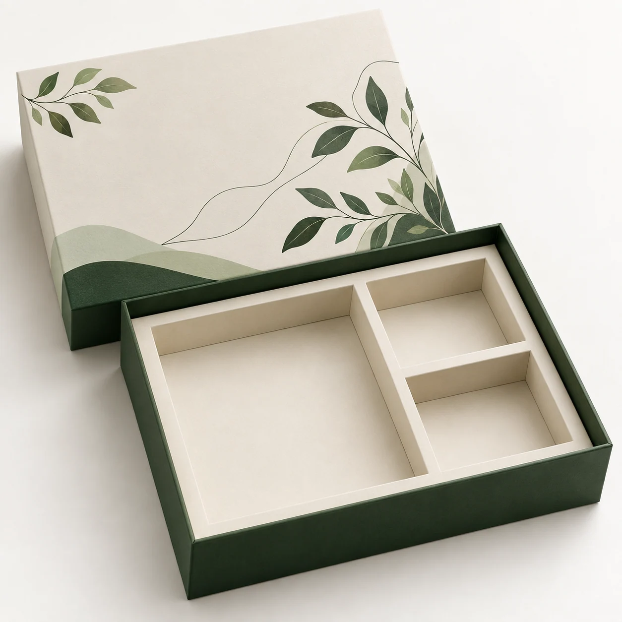 Onboarding-Geschenkbox mit Inlay – realistische KI-Visualisierung einer möglichen Ausführung